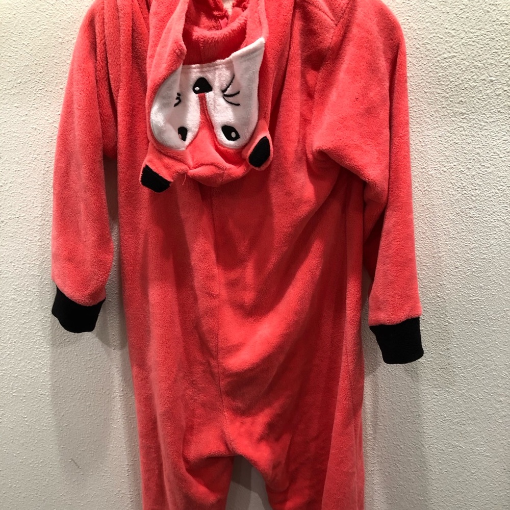 Pink fox onesie